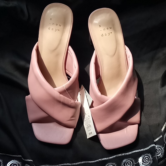 a new day Shoes - Dusty Rose slip on heels